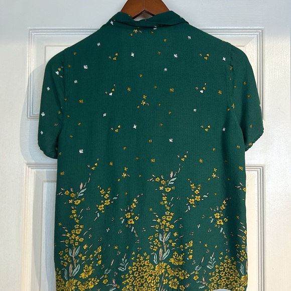 Lucky Brand Green Wildflowers Blouse - Picture 3 of 5
